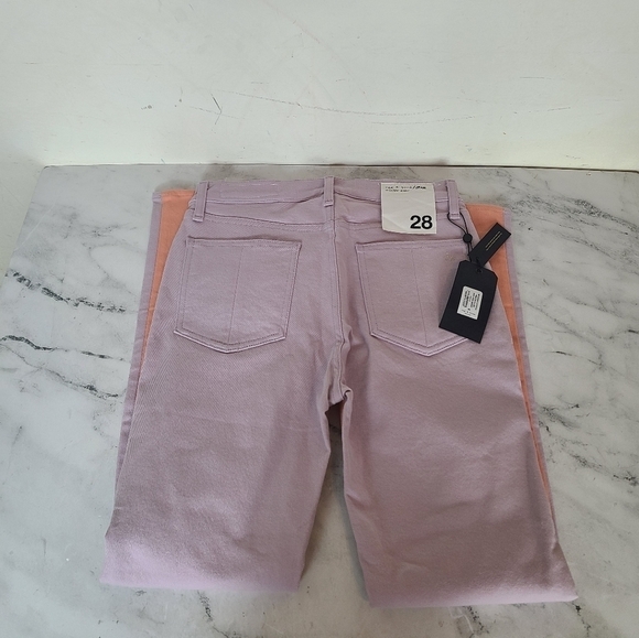 Rag & Bone Modele Peach Lilac Highrise Skinny 28 NWT - Picture 6 of 8